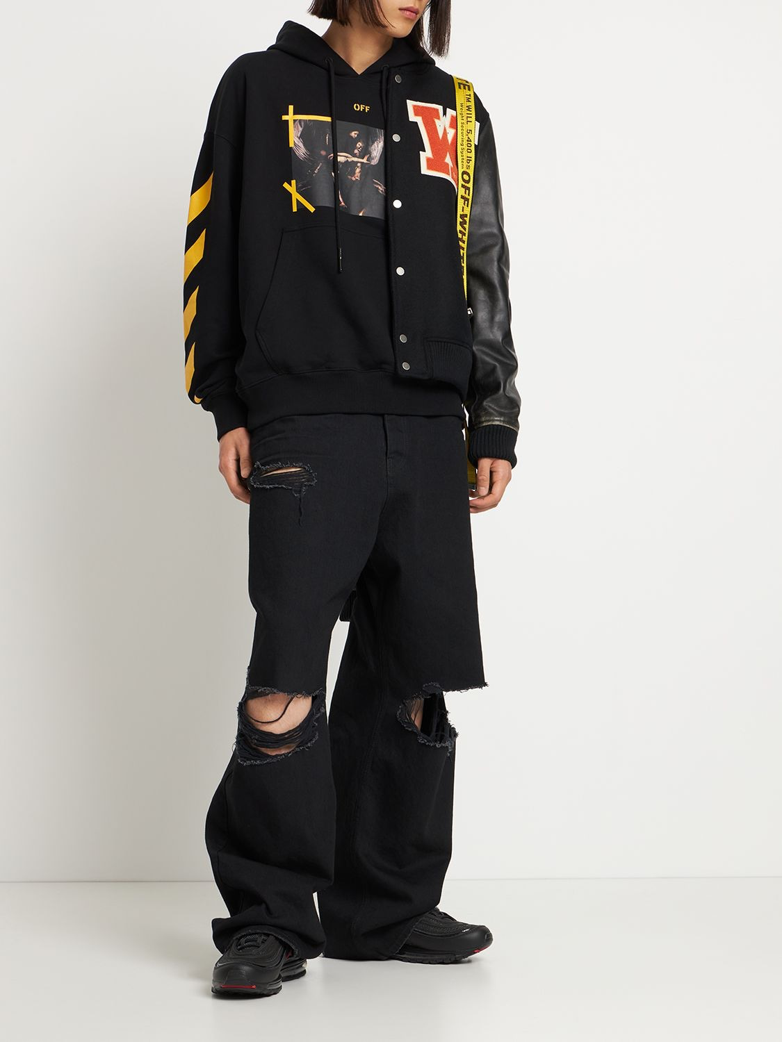 Off-White Caravaggio cotton jersey hoodie